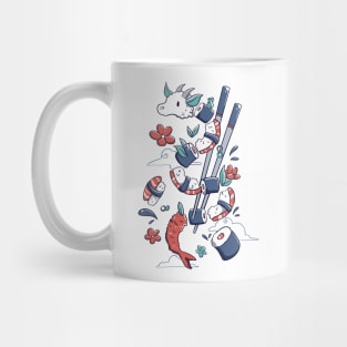 Dragonmaki Funny Sushi by Tobe Fonseca Mug